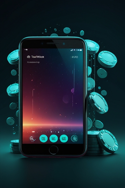 Móvil con la app de Coolzino Casino
